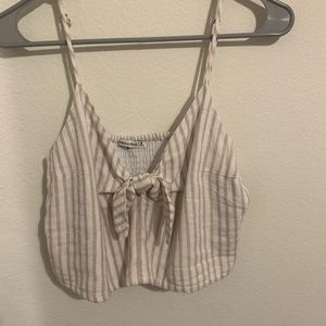 Abercrombie and Fitch Striped cropped tank